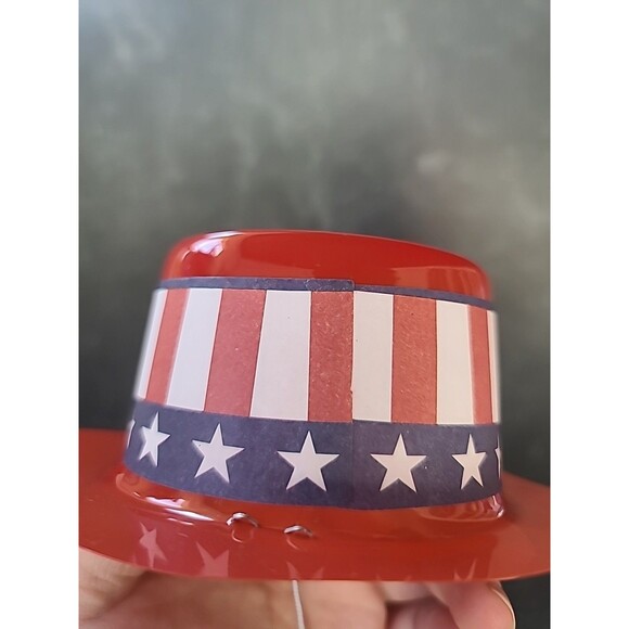 Stars And Stripes Party Plastic Hats - Picture 10 of 10